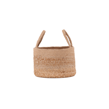 Dekorationskorg Mumbai Jute Rund 32 cm Natur Venture Home