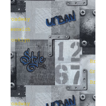 Tapet Les Aventures 21 Non Woven Modern Motiv/Text Urban Style SCE - Lutèce