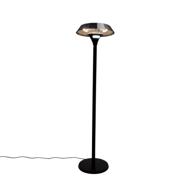 Terrassvärmare Golvmodell 2000W Svart 193 cm Rund UFO HORTUS