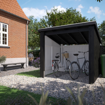 Cykelskjul Nordic 5 m2 1 Modul Öppen PLUS