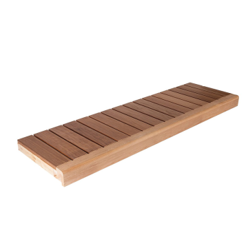 Bänkmodul Bastu 108 mm Frontboard Fingerskarvad Korsade Plankor Thermory